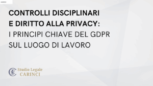 privacy lavoro controlli disciplinari
